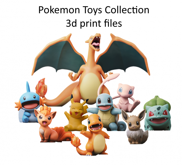 Pokemon Toys Set Collection Pack 3d print