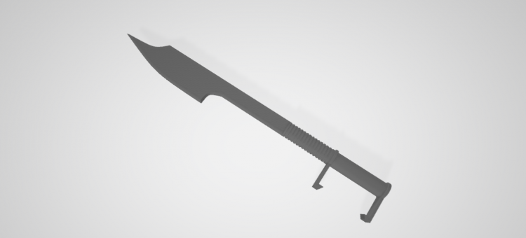 Star Wars Mandalorian Beskar Sword Weapon Replica Cosplay 3d print