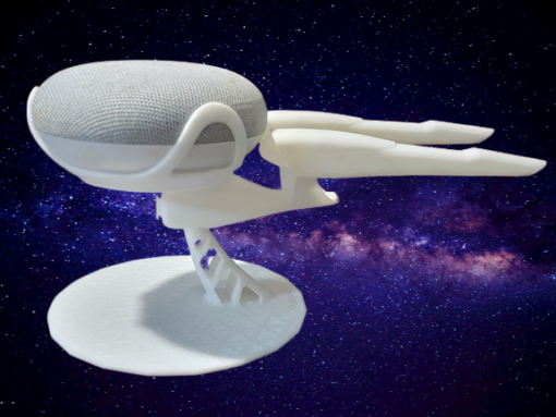 Star Trek Enterprise Google Home Mini Holder Decoration Stand Model 3d print
