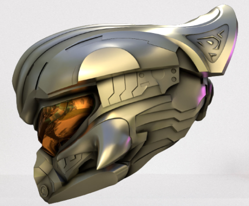 Halo 5 Guardians Hellioskrill Full Armor Helmet Replica Cosplay Model Stl 3d print