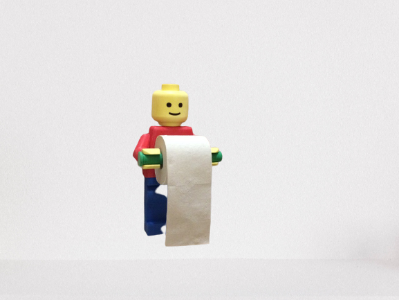Lego Santa Clause Toilet Paper Holder Model Stl 3d print
