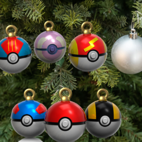 Christmas Poke Balls House Tree Decor Model Stl 3d print file