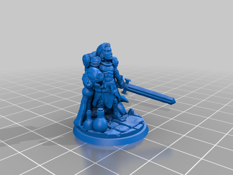 Dungeon and Dragons D&D Heroes Collection Figures Miniatures Model Stl 3d print file