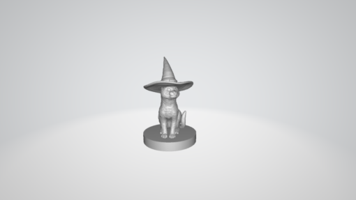 Magic Cat with Hat Model Stl 3d print file