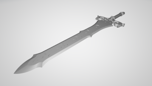 Zelda Breath of the Wilde Flameblade Sword Cosplay Real Size Model Stl 3d print file