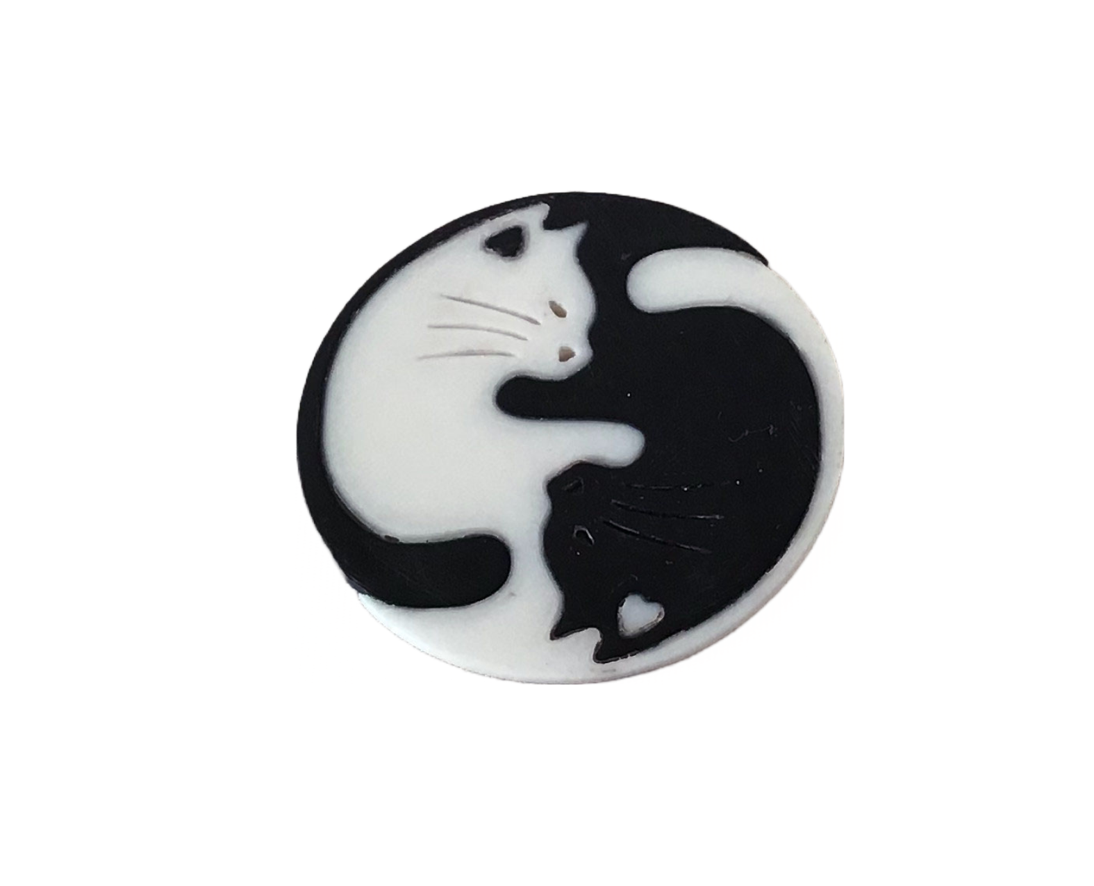 Cat Yin and Yang Medallion Collar Model Stl 3d print file