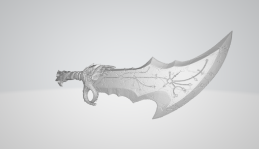 God of War Blade of Chaos Real Size Replica Model Stl 3d print file