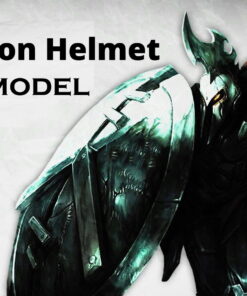 Lol Pantheon Helmet League of legends Real Size Cosplay Model Stl 3d print file