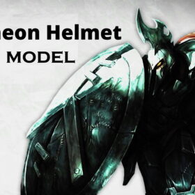 Lol Pantheon Helmet League of legends Real Size Cosplay Model Stl 3d print file