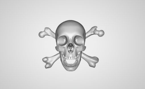 One Piece Jolly Roger Pirate Flag Model Stl 3d print file