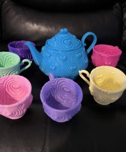 Love Heart Tea Set Model 3d print file