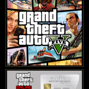 Grand Theft Auto V 5 Premium Online Edition White Shark Card Bundle PC Key